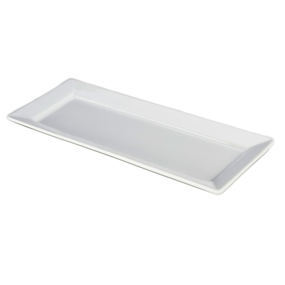B.I.A. Cordon Bleu 14-1/4" x 7" White Rectangular Platter