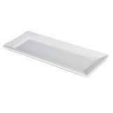 B.I.A. Cordon Bleu 14-1/4" x 7" White Rectangular Platter