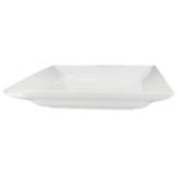White Square Shallow 12 oz Bowl