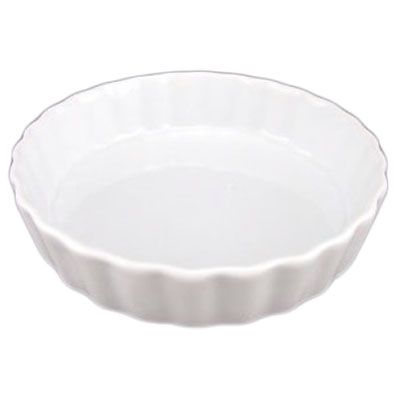 B.I.A. Cordon Bleu 5 x 1 White 6 oz Quiche/Creme Brulee Dish