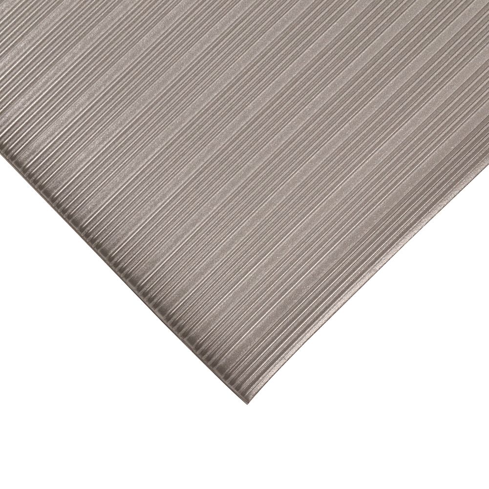 NoTrax&reg; Comfort Rest 3' x 10' Silver Floor Mat