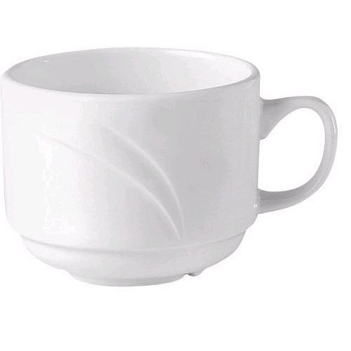 Steelite Distinction Alvo White 6 Oz. Stackable Cup
