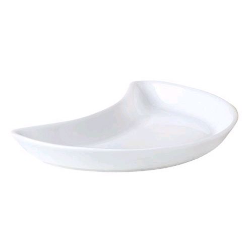 Steelite Distinction Monaco Vogue White 8" Crescent Plate