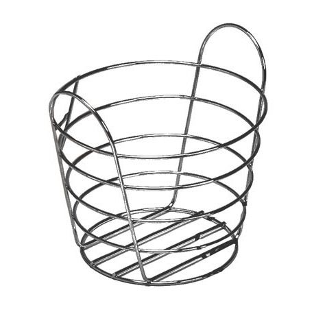 American Metalcraft 9" Round Chrome Wire Basket w/ Handles