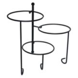 American Metalcraft 3-Tier Twisted Wrought Iron Stand w/ Curled Feet