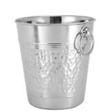 American Metalcraft Nickel-Plated Hammered Brass Champagne Bucket