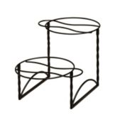 American Metalcraft Ironworks&trade; Black Iron 2-Tier Pizza Stand