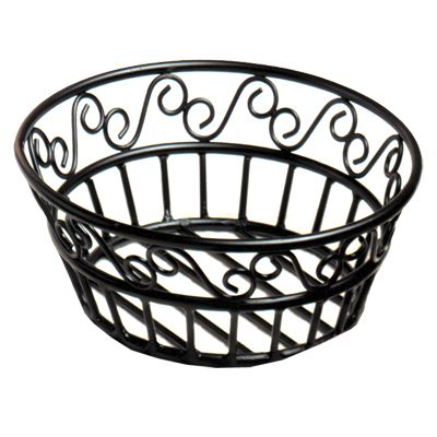 American Metalcraft Ironworks&trade; Scroll Design Round Iron Basket