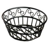 American Metalcraft Ironworks&trade; Scroll Design Round Iron Basket