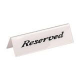 American Metalcraft Heavyweight Tabletop Reserved Sign
