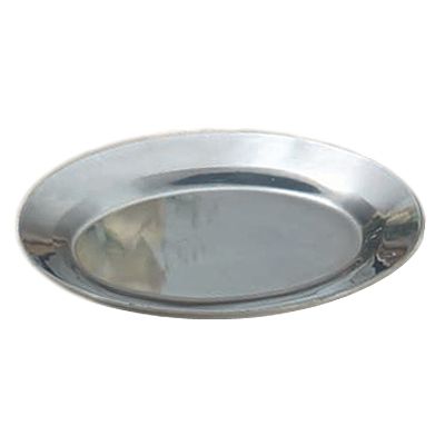 American Metalcraft Oval 10-1/2" Cast Aluminum Sizzle Platter