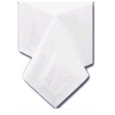 2-Ply White Tablecloth, 54" x 108"