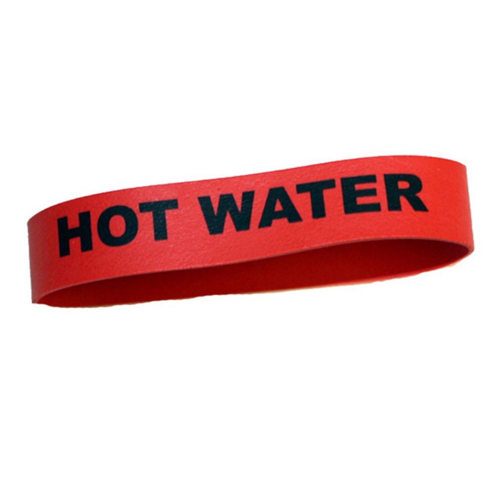 Service Ideas Flavorband "Hot Water" Label