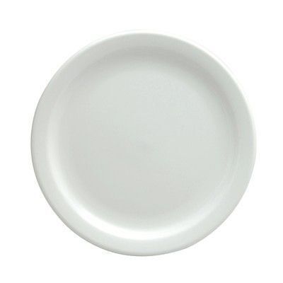 Oneida Rego Bright White Narrow Rim Plate, 9&frac12;"