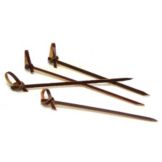 Unique Mfg. 4-1/2" Red Bamboo Pick