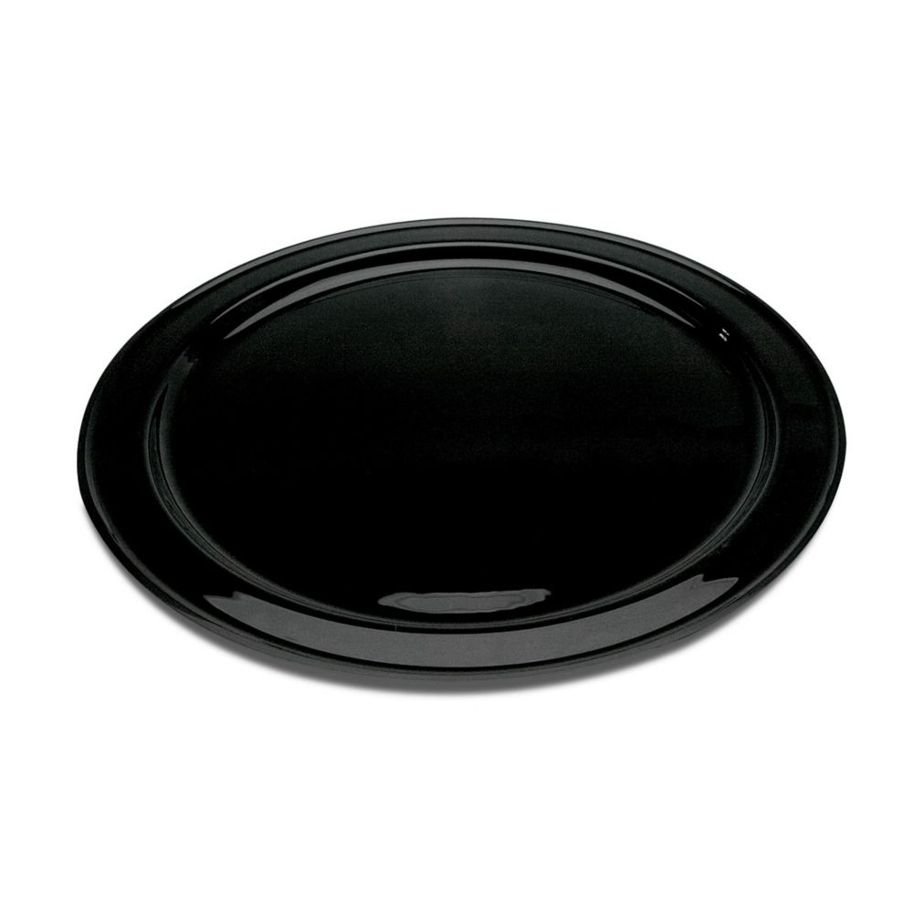Delfin 18" x 1" Black Round Element Tray