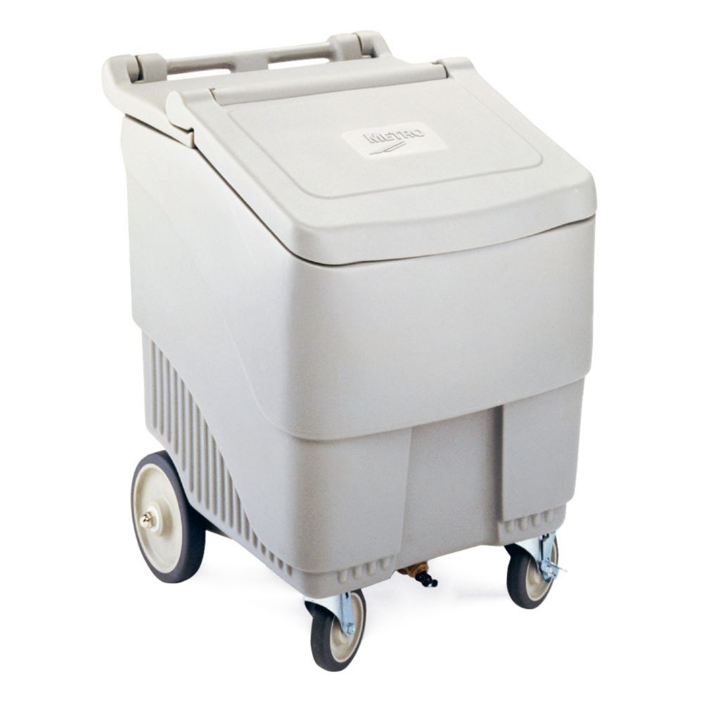 Metro&reg; Gray Polymer 125 lb. Capacity Ice Cart