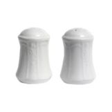 Tuxton Salt and Pepper Set, Chicago Series, Porcelain White
