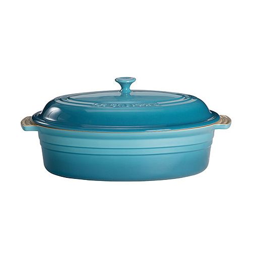Le Creuset&reg; Caribbean Blue 5-3/4 Qt Oval Casserole Dish w/ Lid