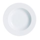 Cardinal Arcoroc Candour White Porcelain Stackable 12 Oz Soup Plate