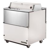True&reg; Dual Sided White Vinyl and S/S 13.8 Cu Ft Milk Cooler