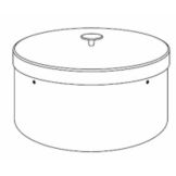 Dinex&reg; 12" Plate Heater Silo Cover