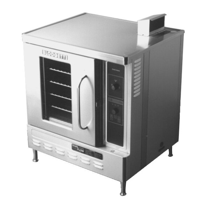 Blodgett Gas Convection Single Oven w/ Legs and Draft Diverter Hood