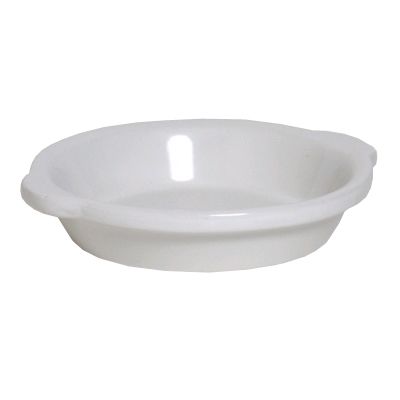 Tuxton&reg; 20 Oz. Round White Au Gratin Dish