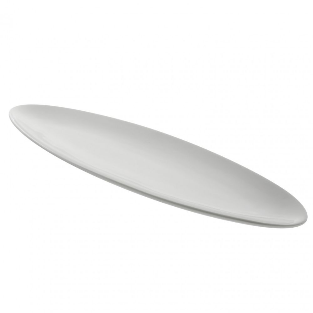 10 Strawberry Street Whitter 16" Oval Leaf Platter