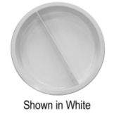 Bon Chef Ivory Sandstone Round 8 qt Divided Food Pan
