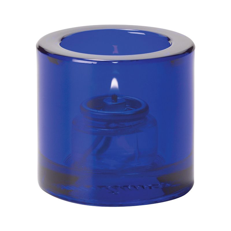 Hollowick&reg; Cobalt Blue Thick Glass Tealight Lamp