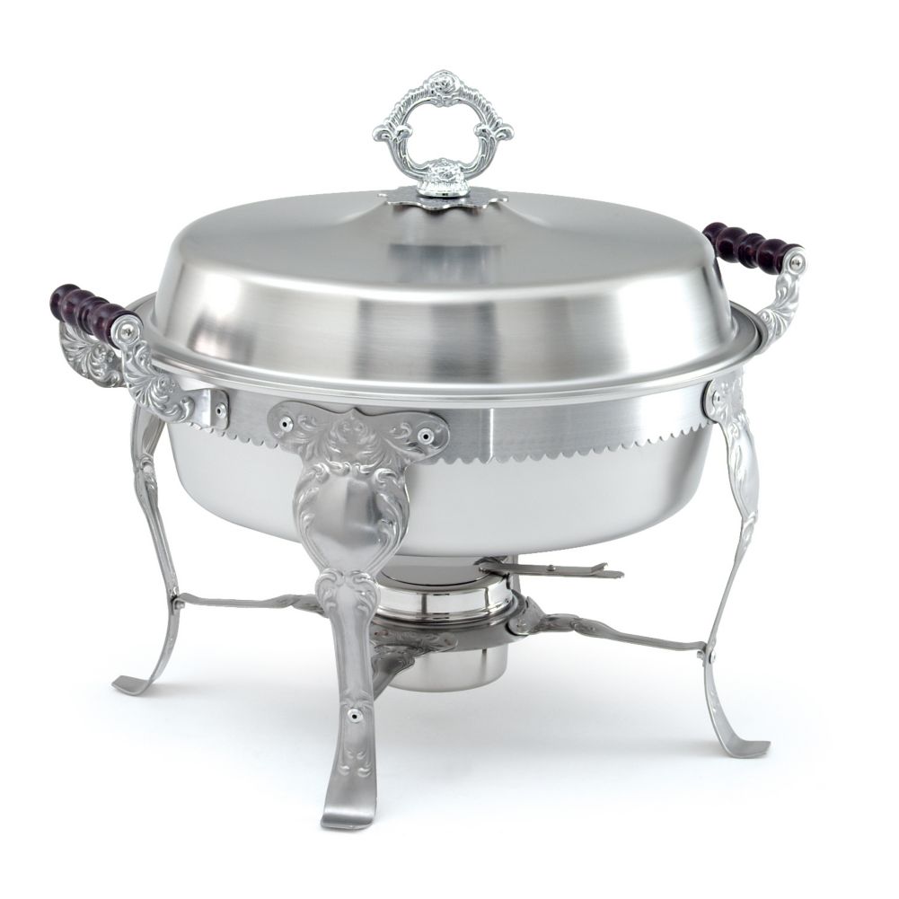Royal Crest Round Satin Finish S/S Complete Chafer, 5.8 Qt