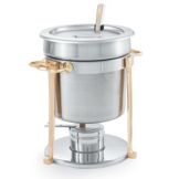 Vollrath Classic S/S Brass Trim 7.25 Qt Soup Marmite