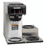 BUNN&reg; Pourover S/S Coffee Brewer with 3 Lower Warmers