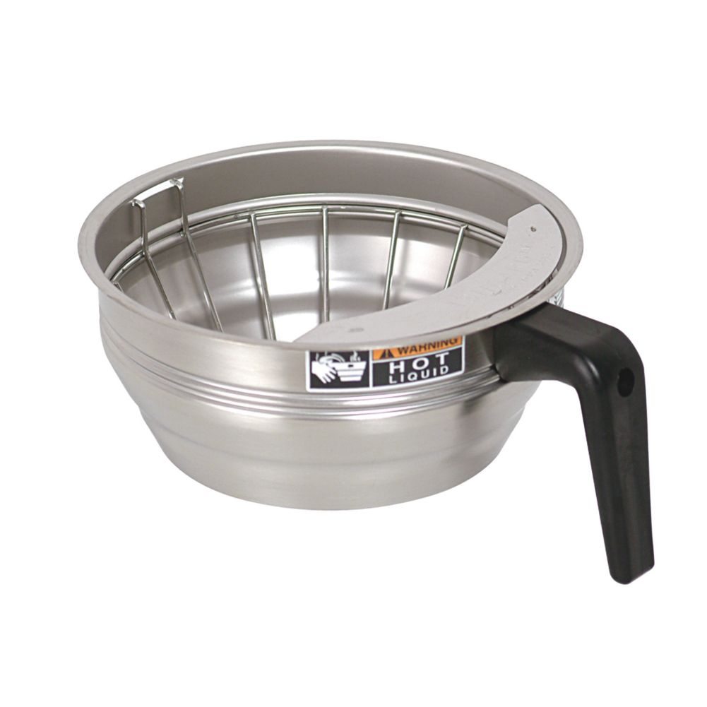 BUNN-O-Matic S/S SplashGard&reg; Funnel with Black Plastic Handle