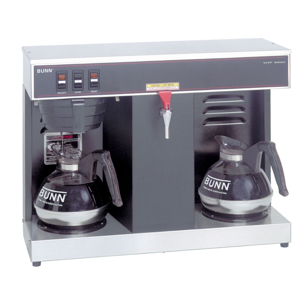 BUNN&reg; Low Profile 2-Warmer Coffee Brewer with Hot Water Faucet