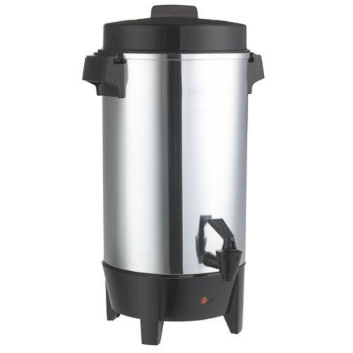 Polished Coffee Percolator, 12-42 Cup