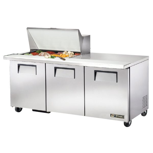 True&reg; Mega-Top S/S 19 Cu Ft 15-Pan Top Sandwich / Salad Unit