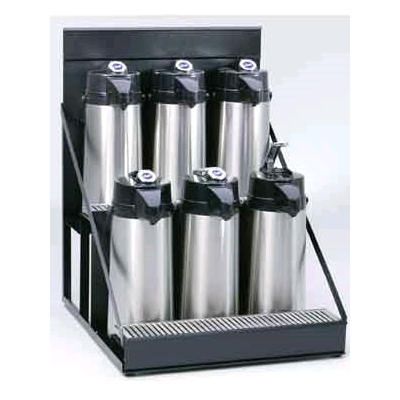 Wilbur Curtis&reg; Black Airpot Stand for 6 Pots