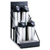 Wilbur Curtis&reg; Black Double Airpot Rack for 4 Pots