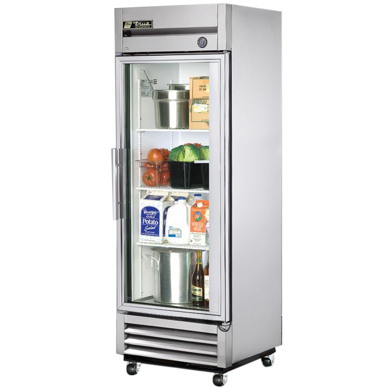 True&reg; T-Series Right Hinged Glass Door Refrigerator, 19 Cubic Ft