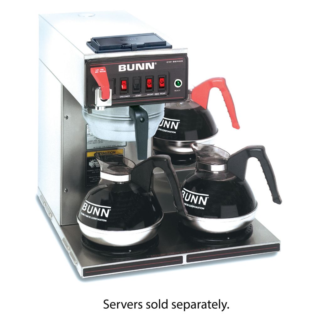 BUNN&reg; CWTF-DV 12-cup S/S Automatic Coffee Brewer with 3L Warmers