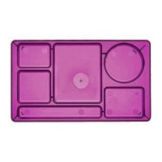Cambro Camwear&reg; 8-&frac34;" x 15" 2x2 Comp Tray, Tr Purp