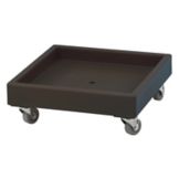 Cambro 22 W x 22 D x 8 H Camdolly&reg; for Dish Racks, Black