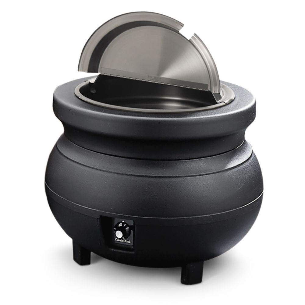 Vollrath Cayenne&reg; Black 7 Qt. Colonial Kettle&trade; Warmer