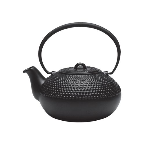 Service Ideas Ceramic "Cast Iron Look" .75 liter Teapot