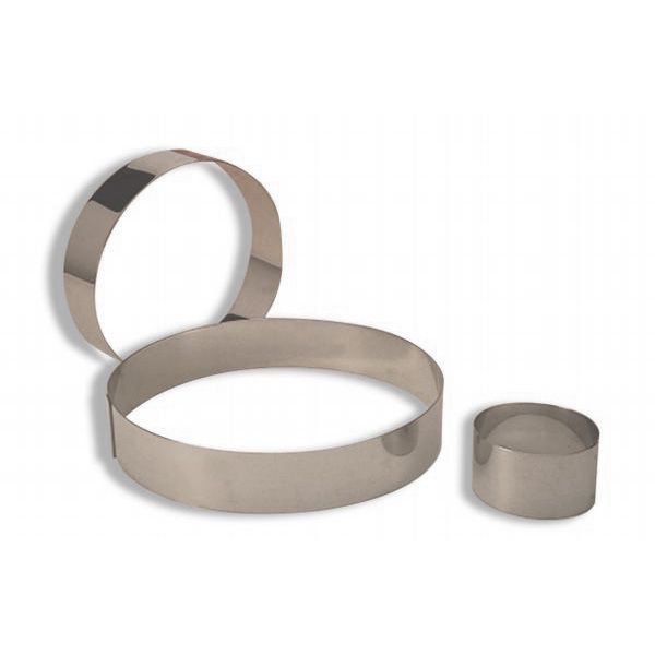 Matfer Bourgeat S/S Mousse Ring, 3-1/4 x 1-3/4"