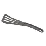Matfer Bourgeat Grey Pelton Slotted Spatula, 12"