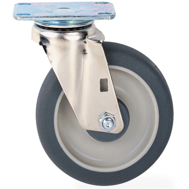 Metro 8 in. Dia. 2 in. Wide Super Erecta Plate Caster