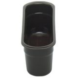 Cambro&reg; Black Poly Plastic Cutlery Insert Box, Sold by Case